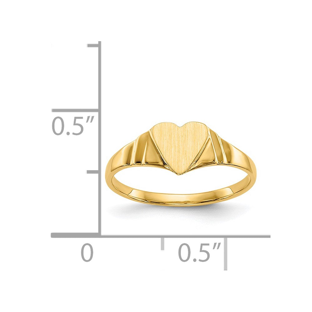 14k Children's Signet Ring