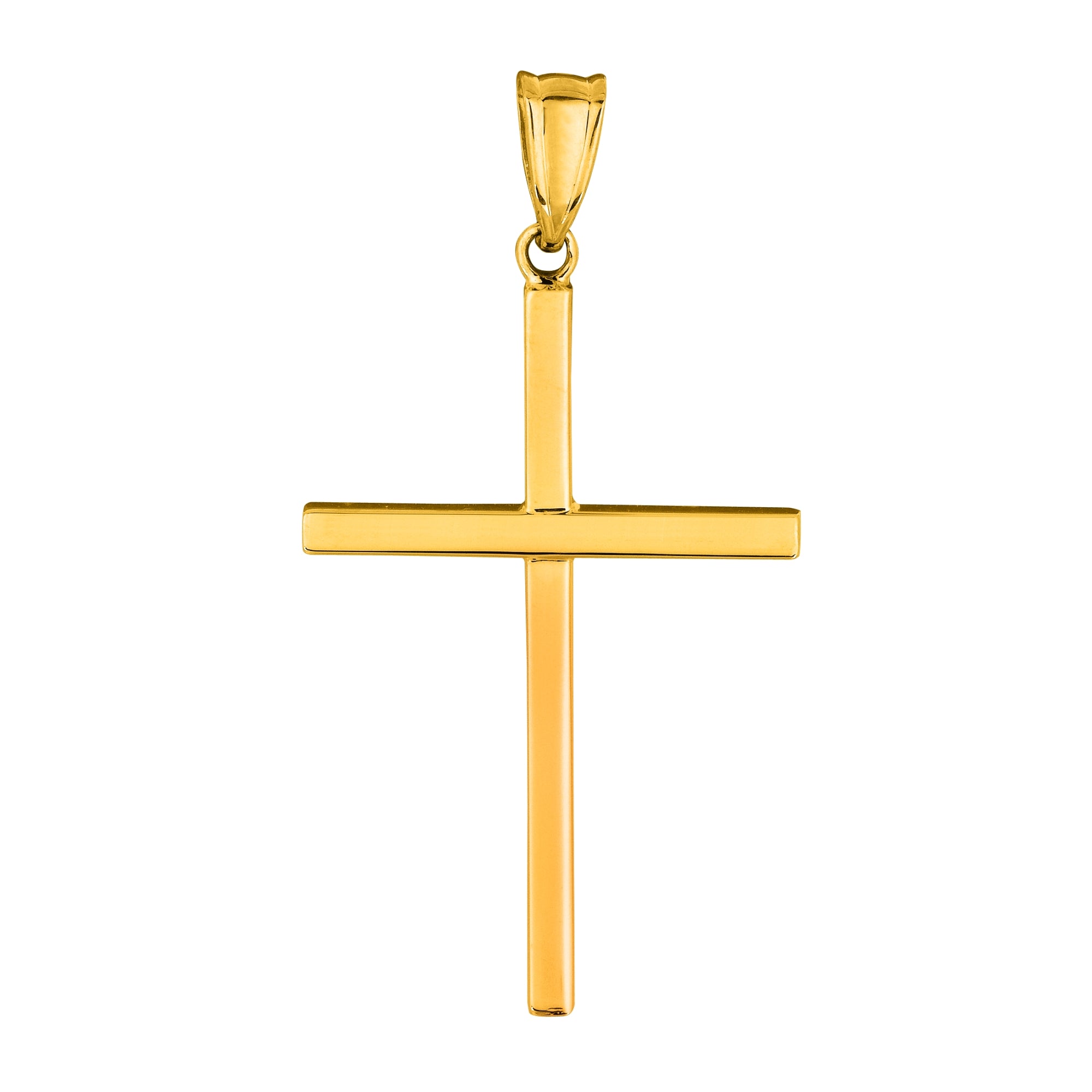 14K Yellow Gold Thin Cross