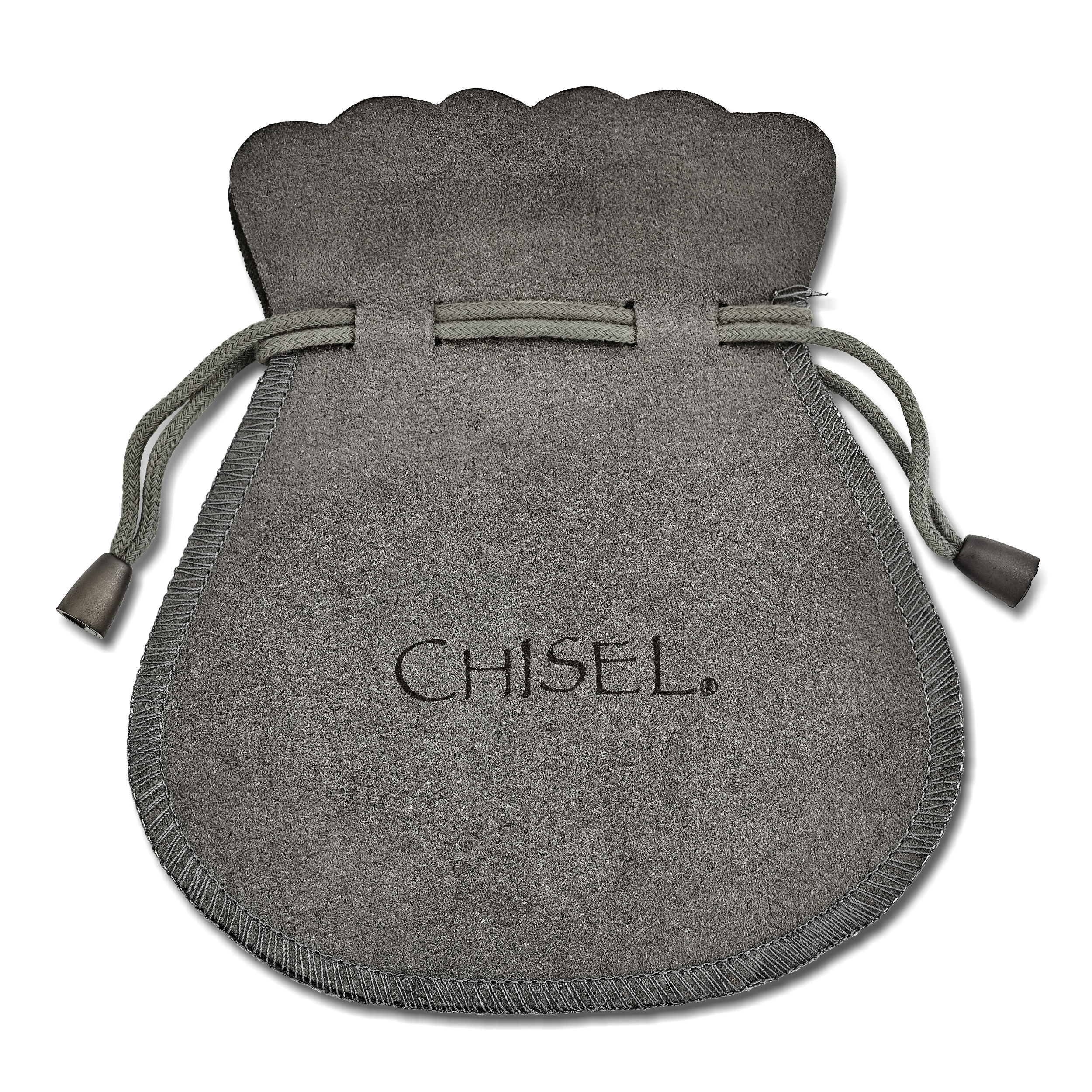 Chisel Stainless Steel Antiqued and Polished with CZ Dangle Shepherd Hook Earrings