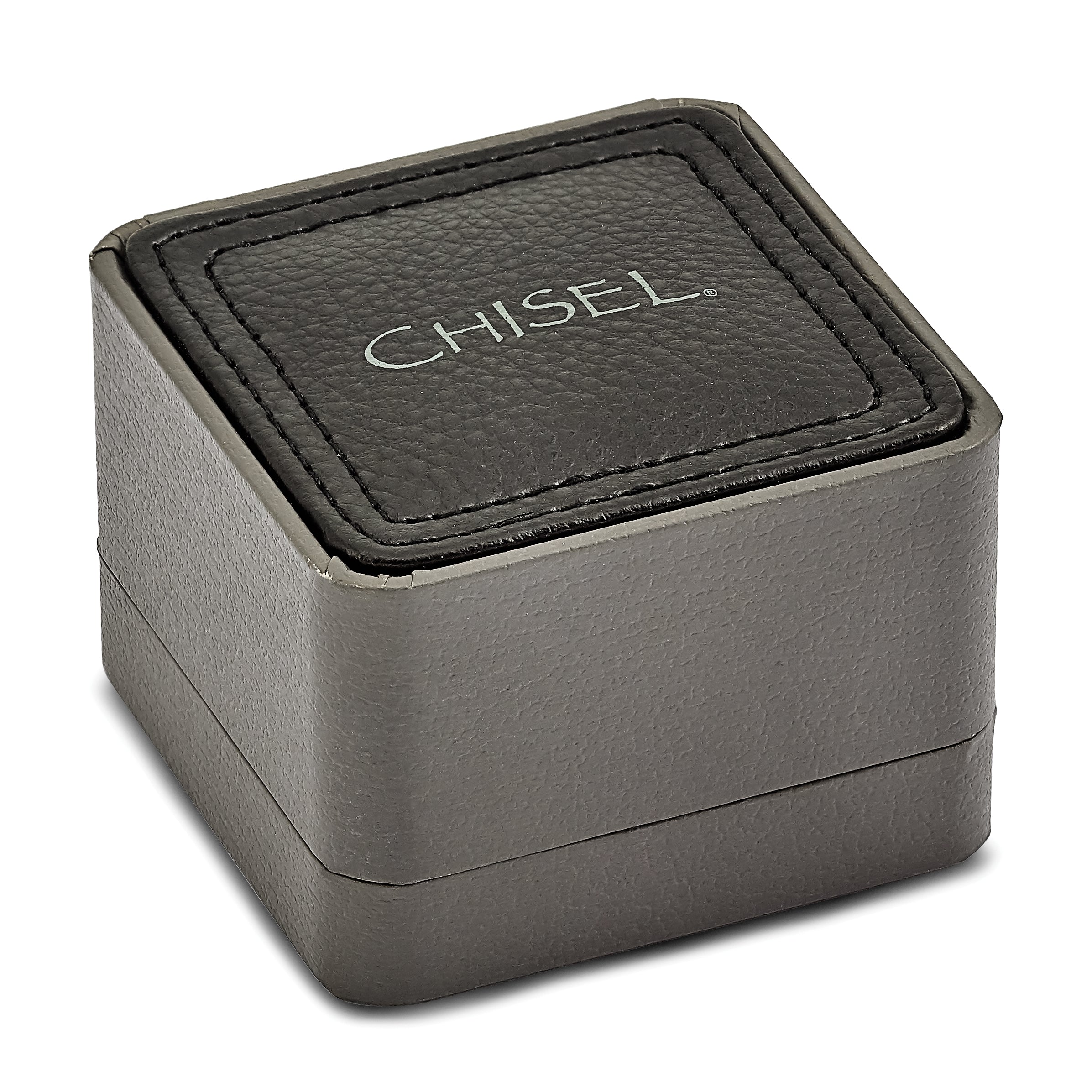 Chisel Titanium Brushed and Polished Stripes Cufflinks
