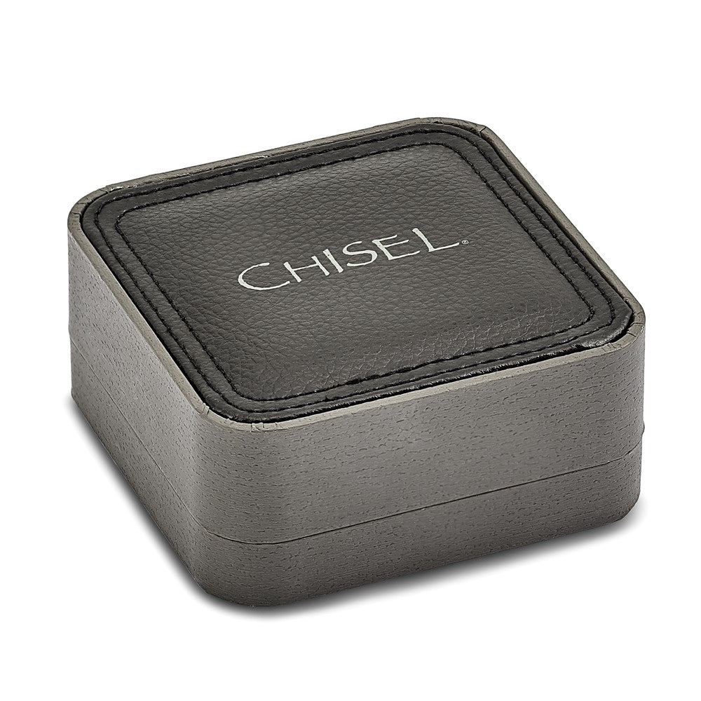 Stainless Steel Polished and Textured Key Ring