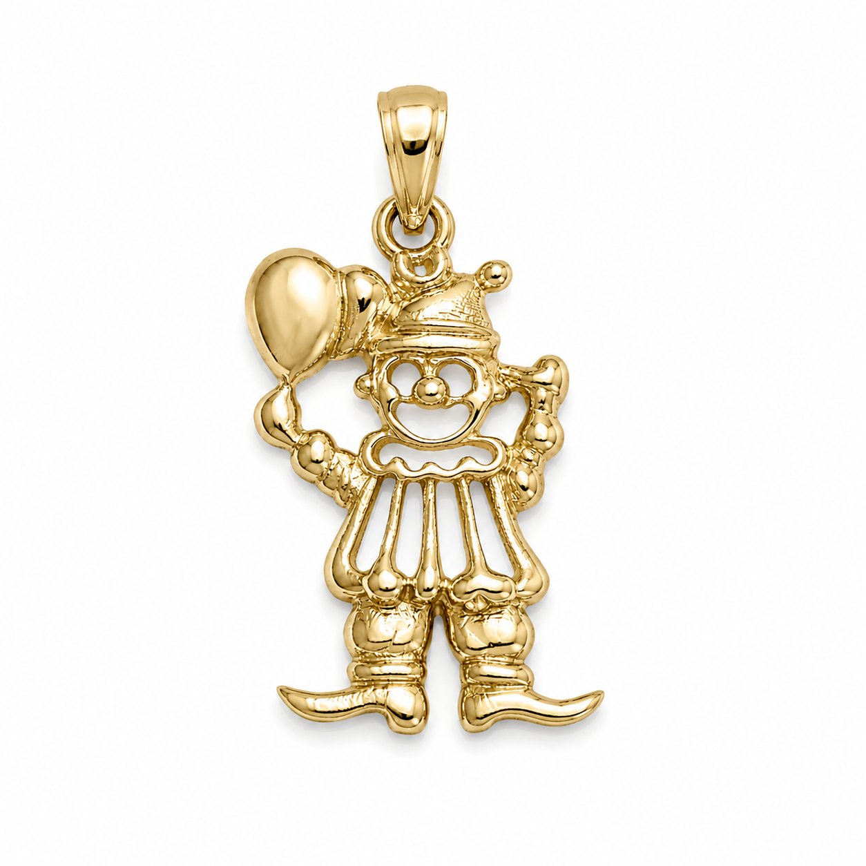 10KT Yellow Gold Clown Pendant [A2P3]