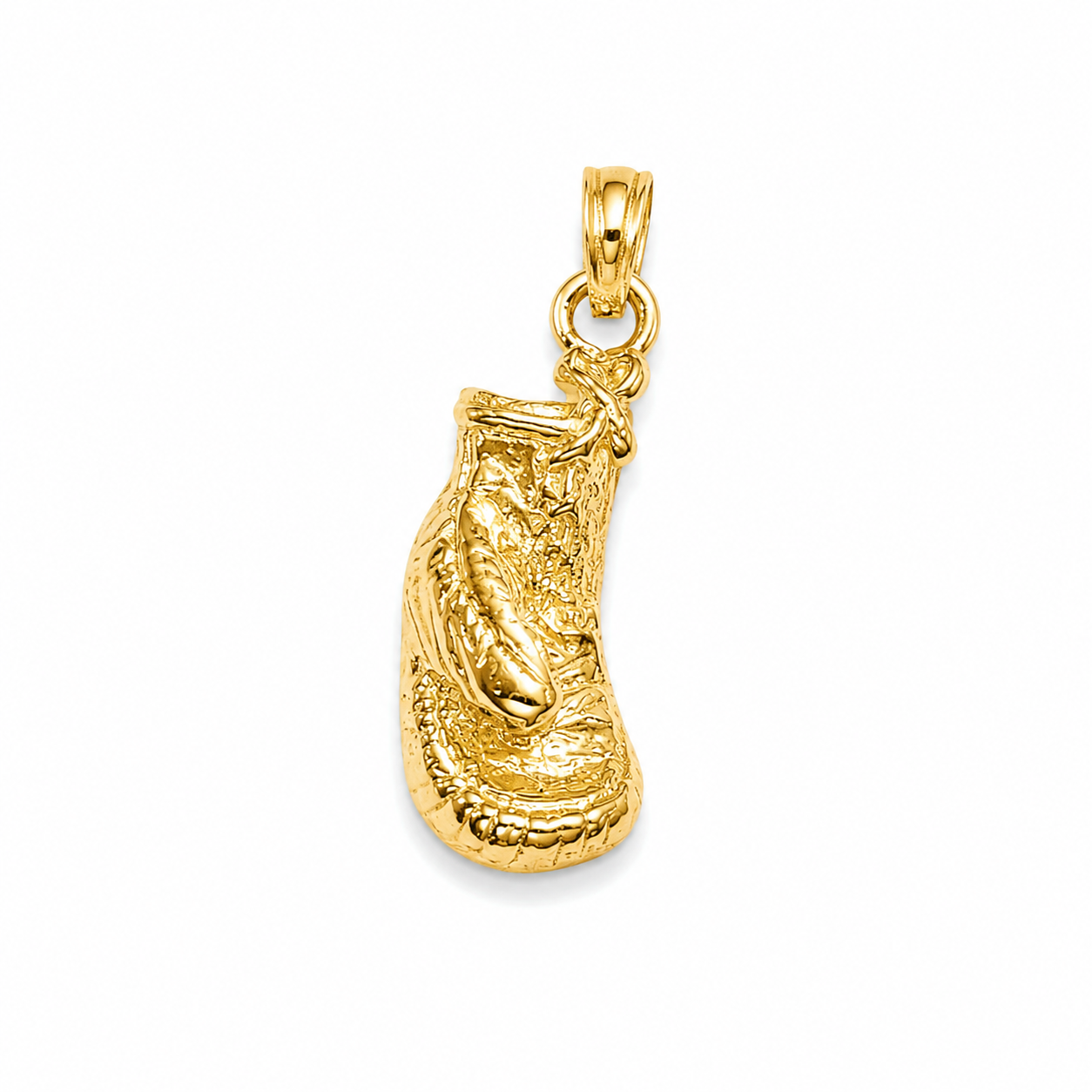 10KT Yellow Gold Boxing Glove Pendant [A1B8]