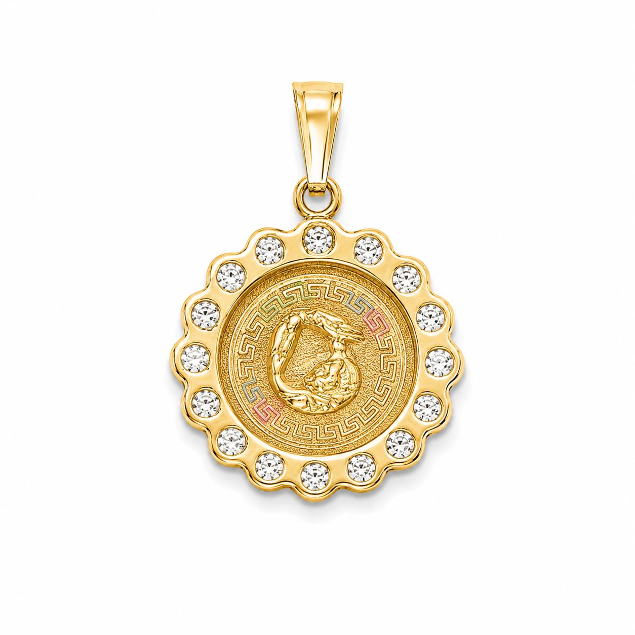 10KT Yellow Gold Baptism Pendant [A0B5]