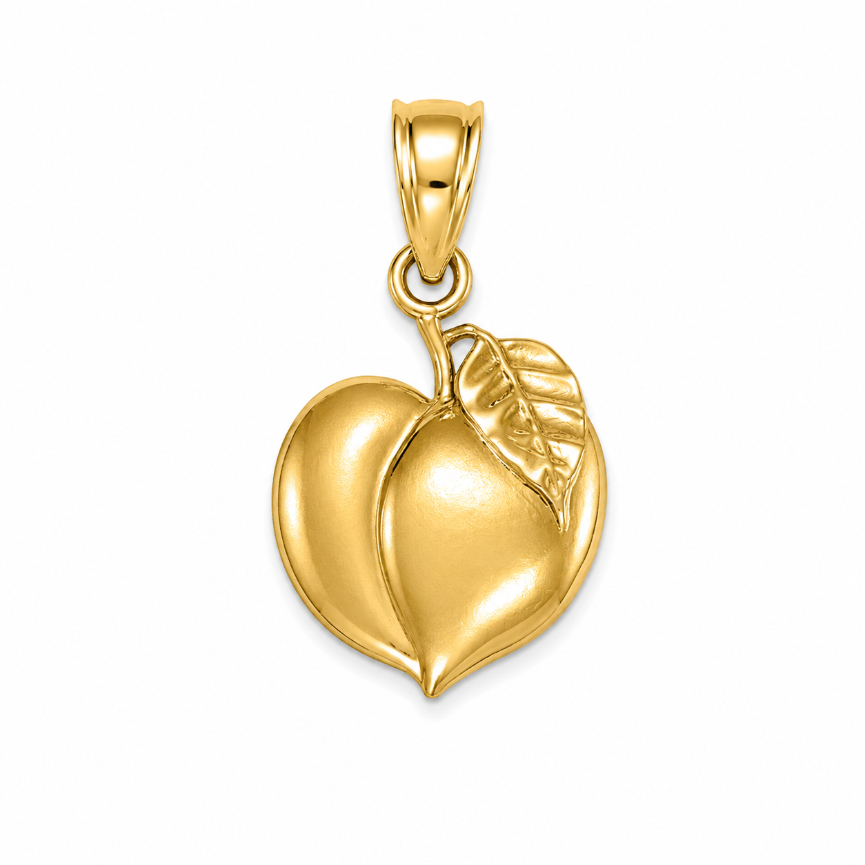 10KT Yellow Peach Pendant [A0B7]