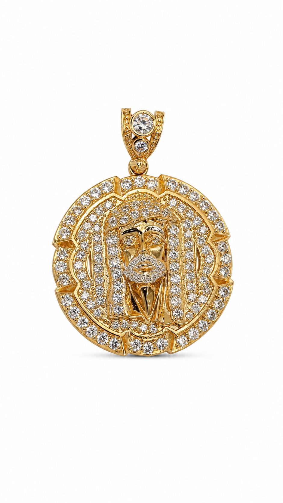 10KT Yellow Gold Jesus Pendant [A8B5]