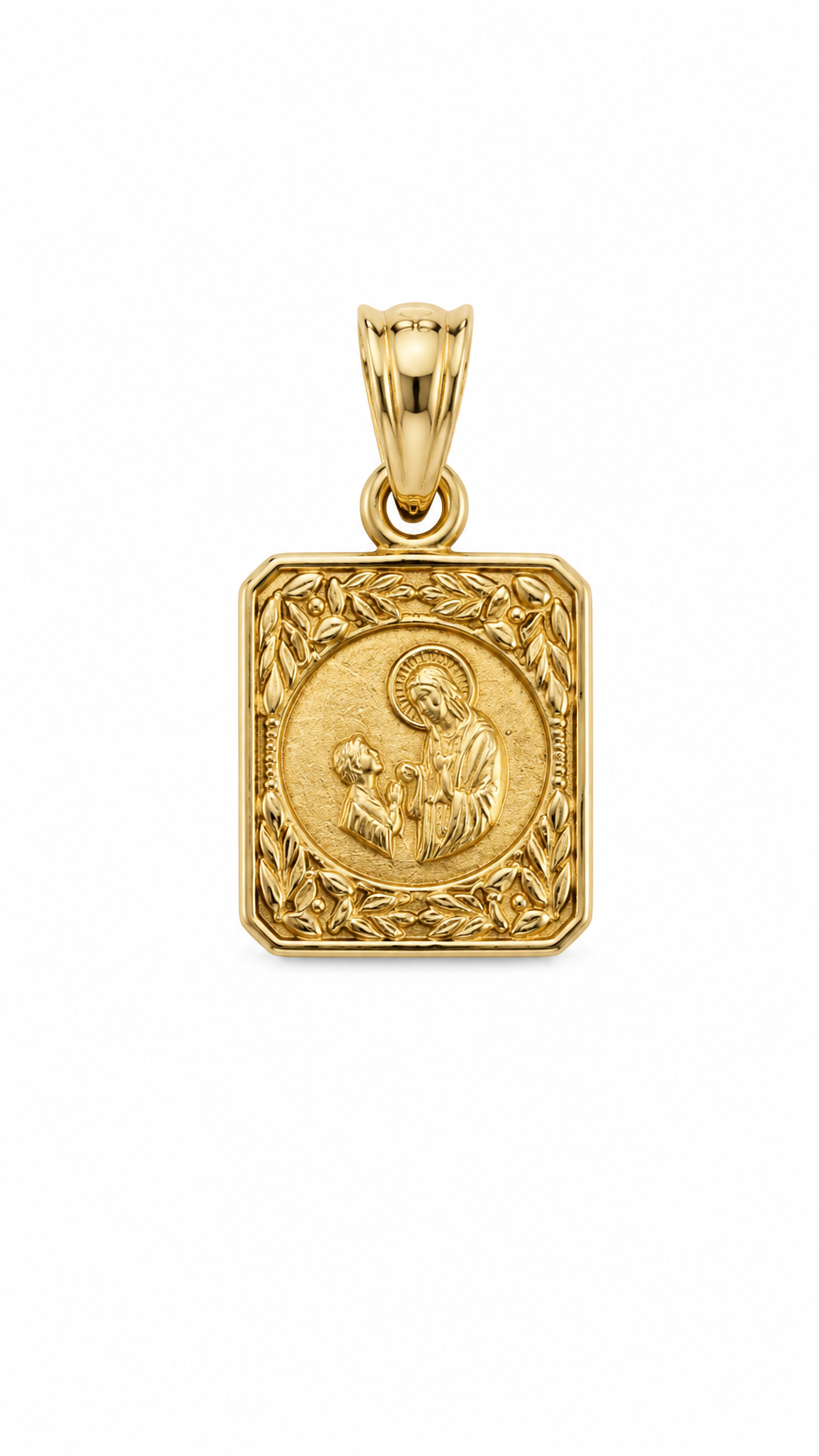 14KT Yellow Gold Jesus Pendant [A1B9]