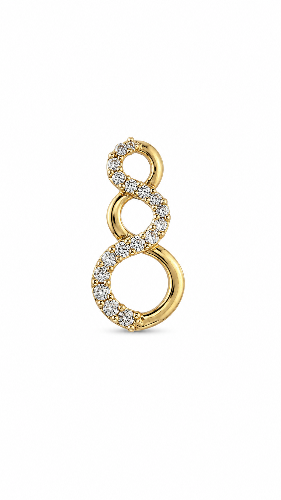 10KT Yellow Gold Twisted Journey Pendant [A2B3]