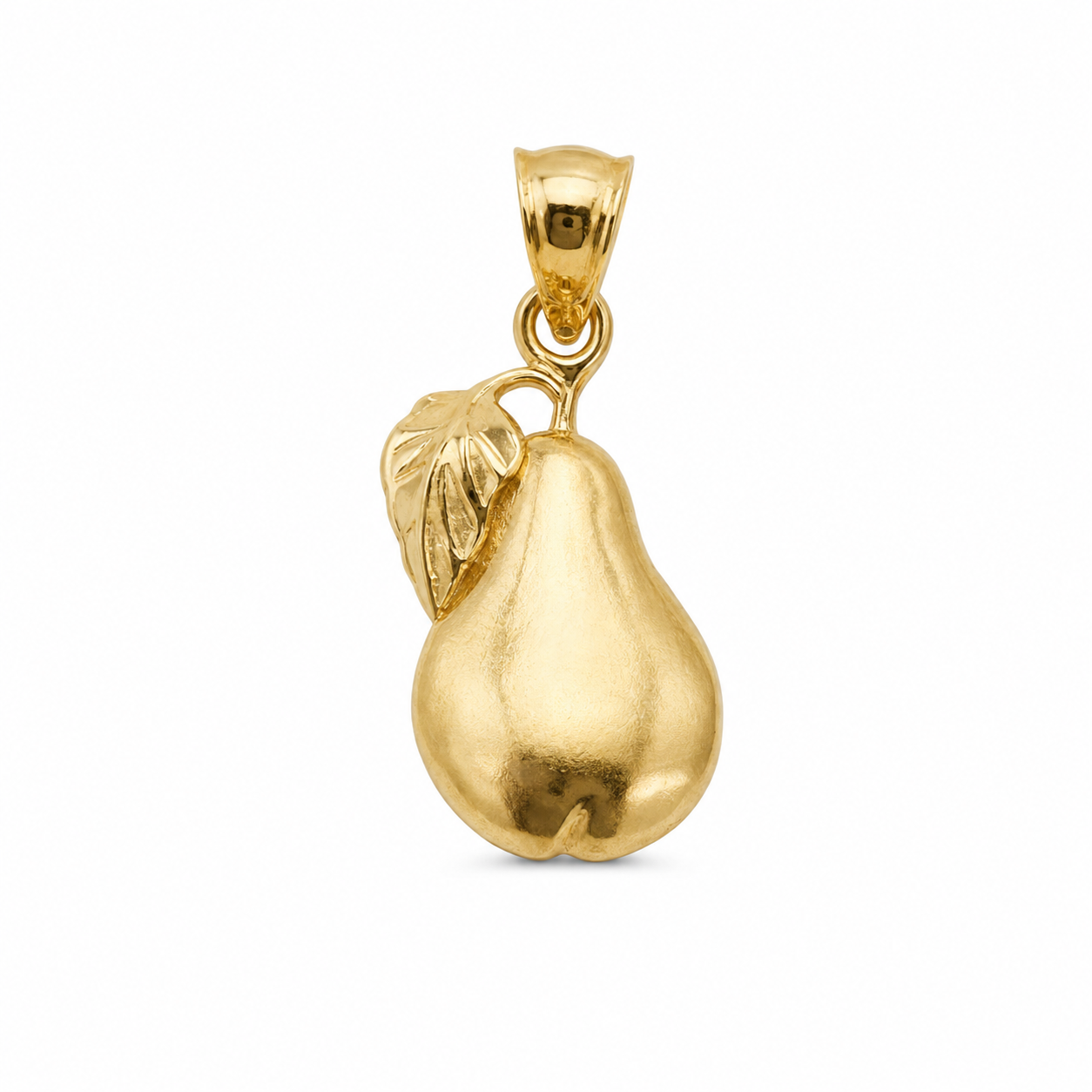 10KT Yellow Gold Pear Pendant [A0B9]