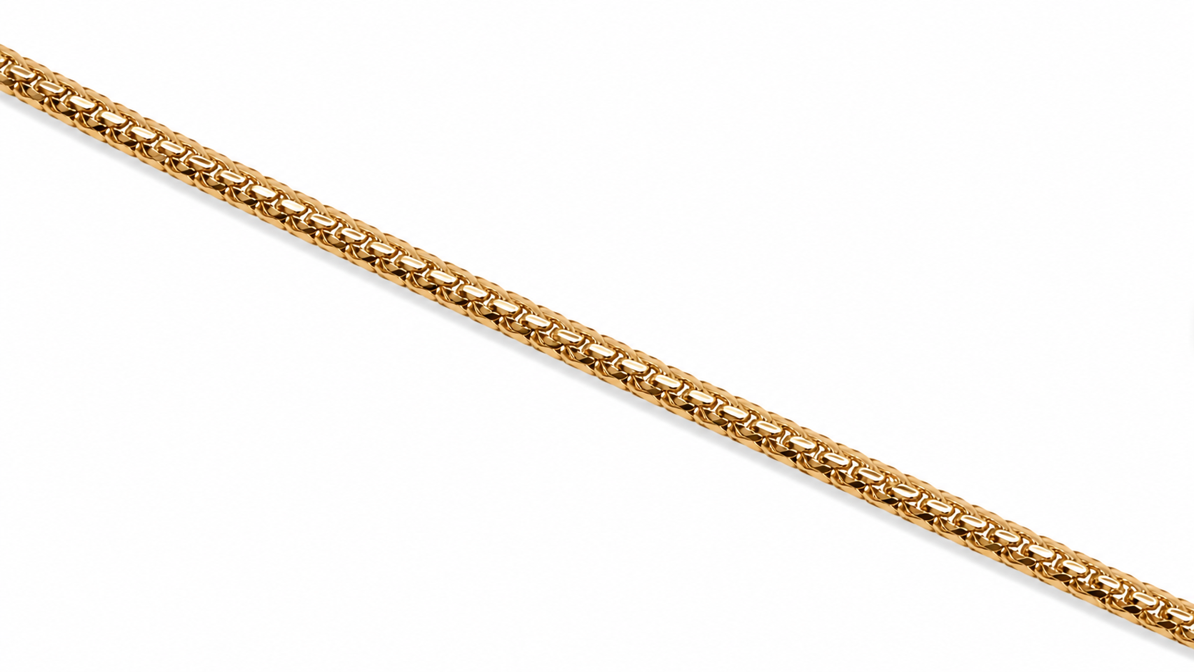 10KT Solid Yellow Gold 3 mm Franco Link Chain [JL]