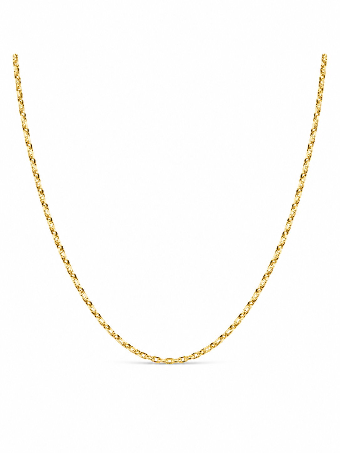 14KT Solid Yellow Gold 1 MM Tazo Chain