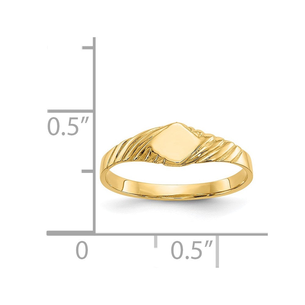 14k Child's Fancy Signet Ring
