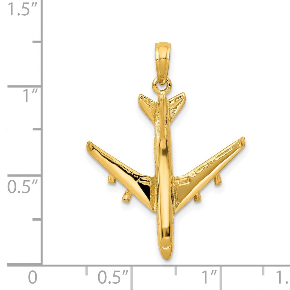 14k 3-D Jet Pendant