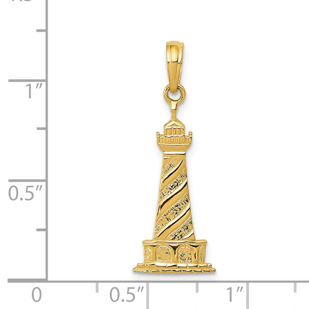 14k Lighthouse Pendant