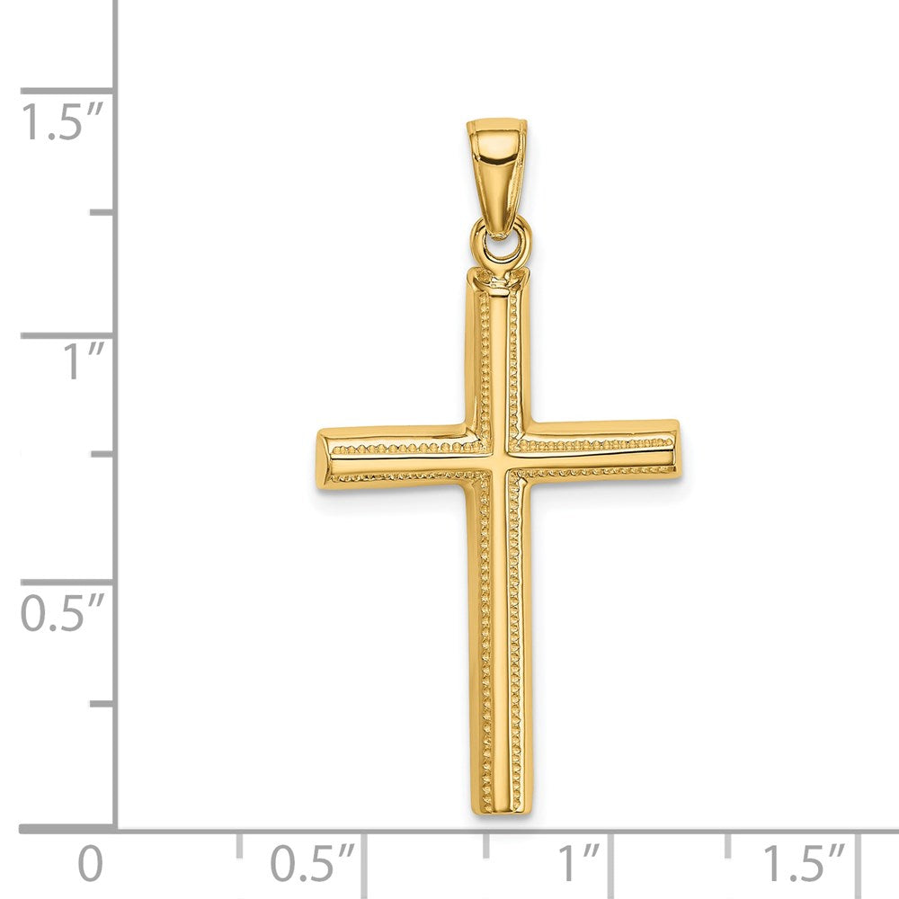 14k Polished Cross Pendant