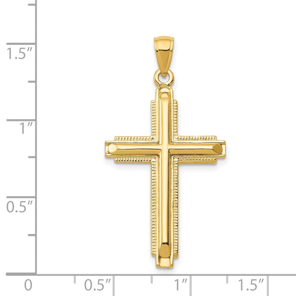 14k Polished Cross Pendant