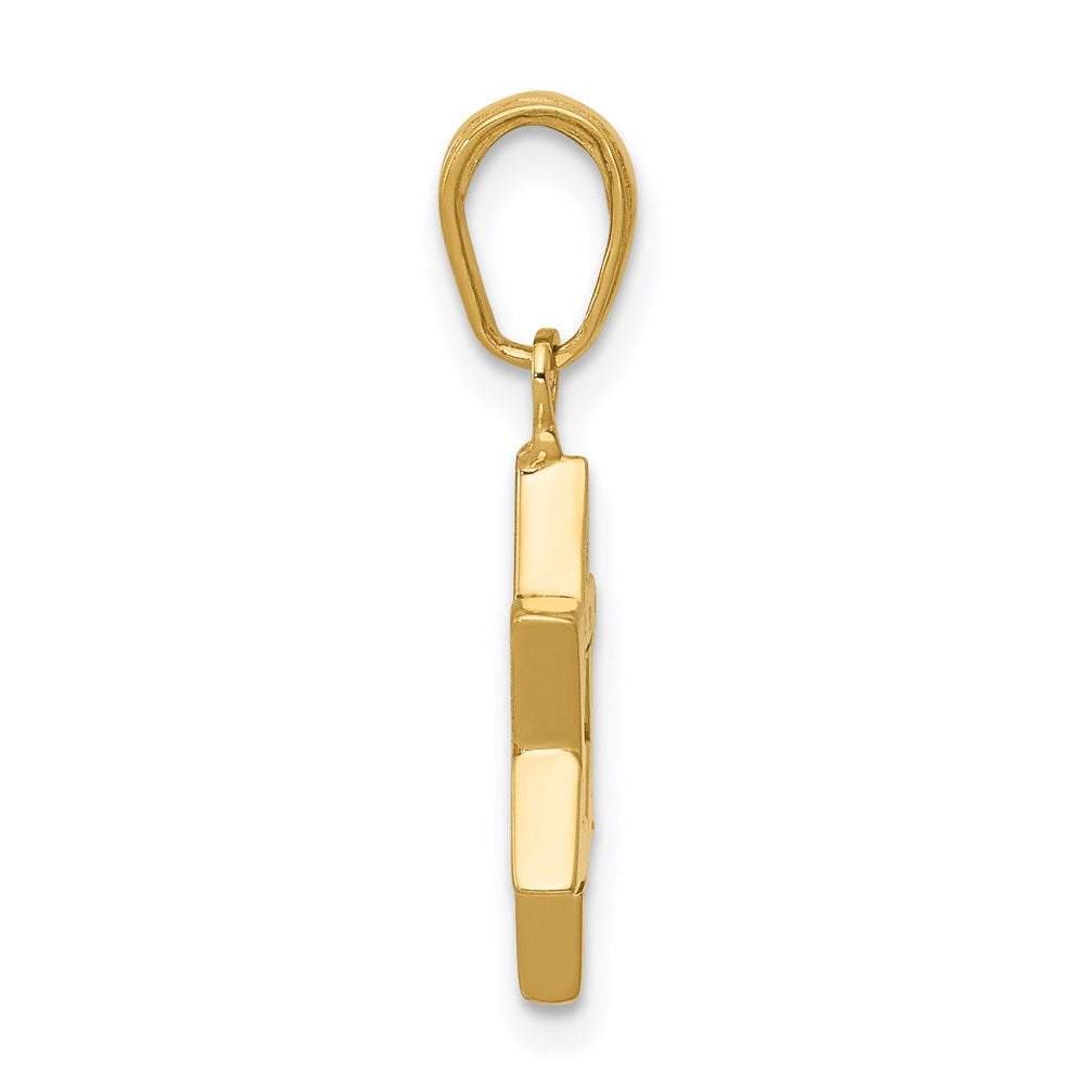 14k Polished Star of David Pendant