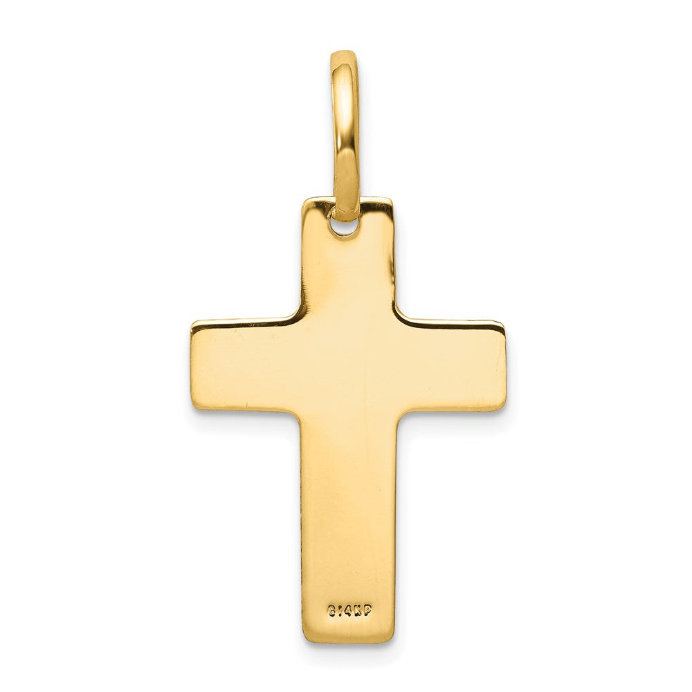 14k Polished Cross Charm