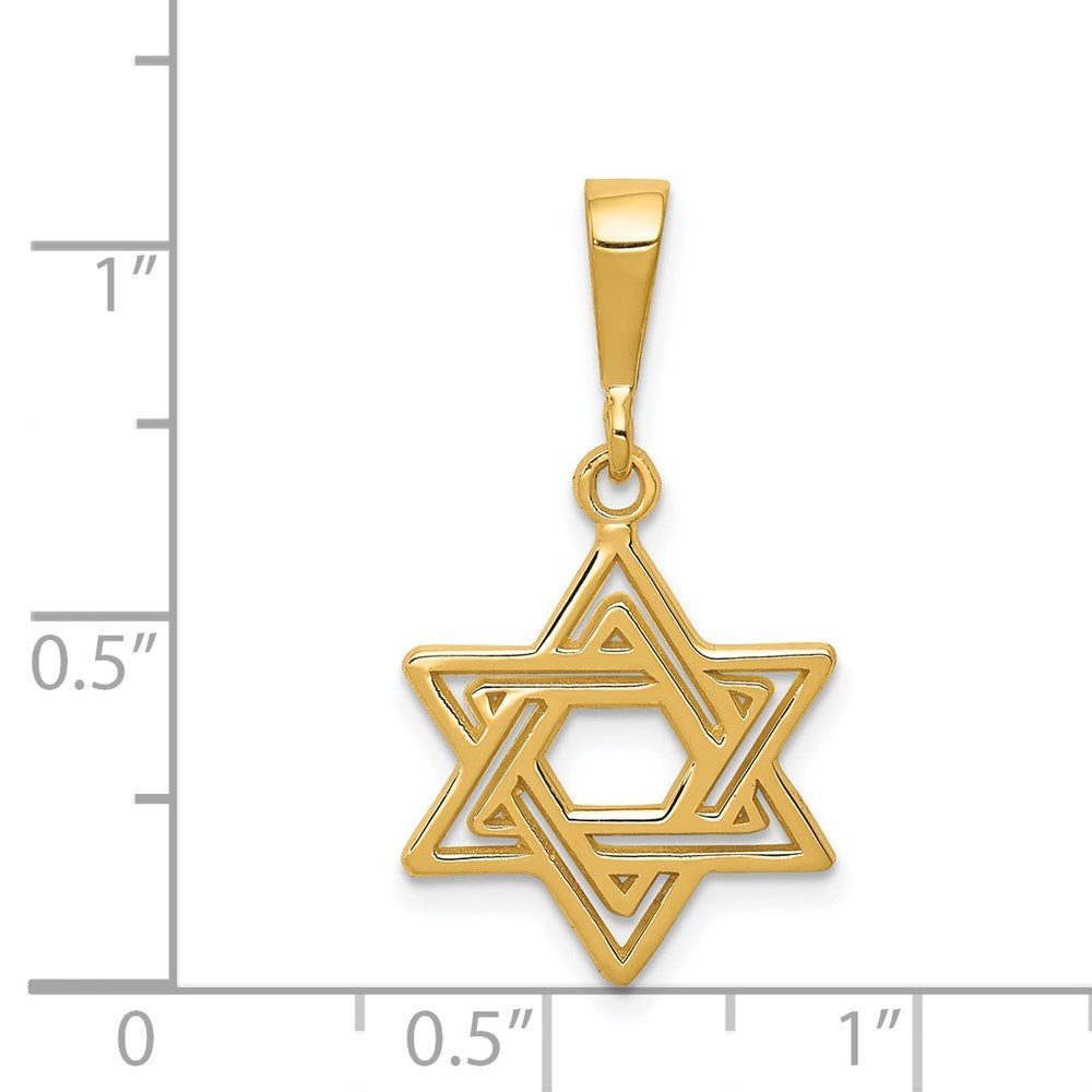 14K Star of David Charm