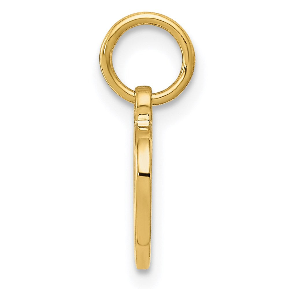 14K Polished Cut-out Heart Pendant