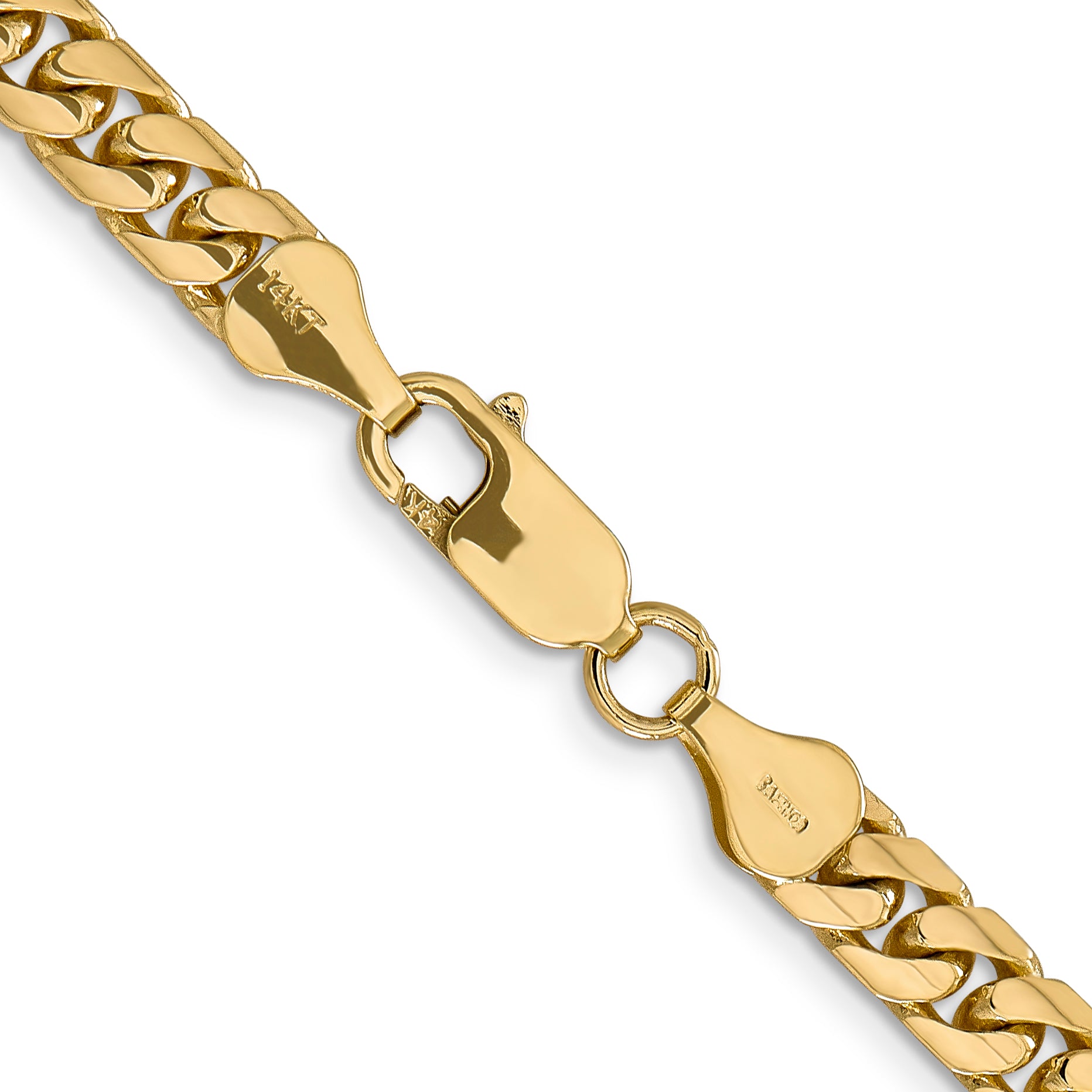 14K 26 Inch 5.5Mm Solid Miami Cuban Link With Lobster Clasp Chain