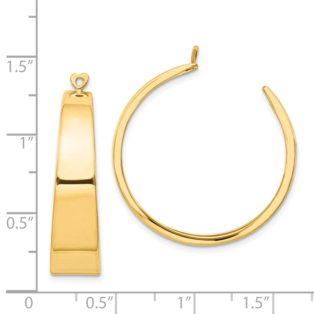14k Polished Hoop Earring Jackets