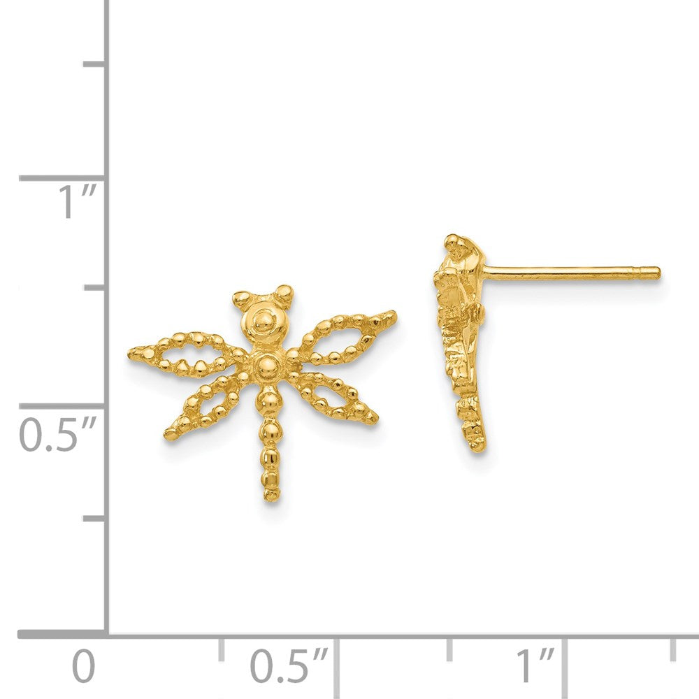 14k Dragonfly Post Earrings