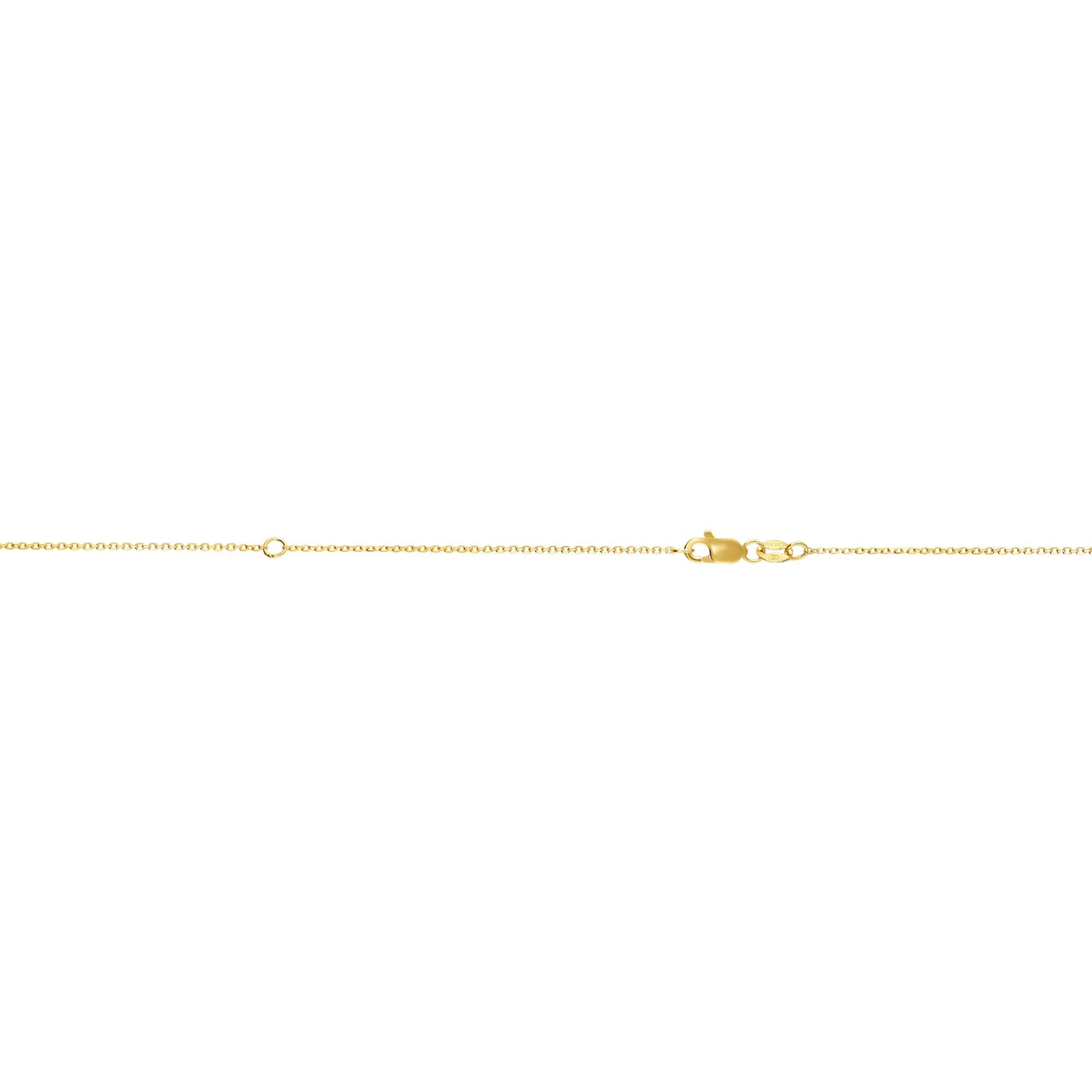 14K Yellow Gold 0.87mm Extendable 18" Chain with Lobster Lock. Jump Ring at 16 inches.