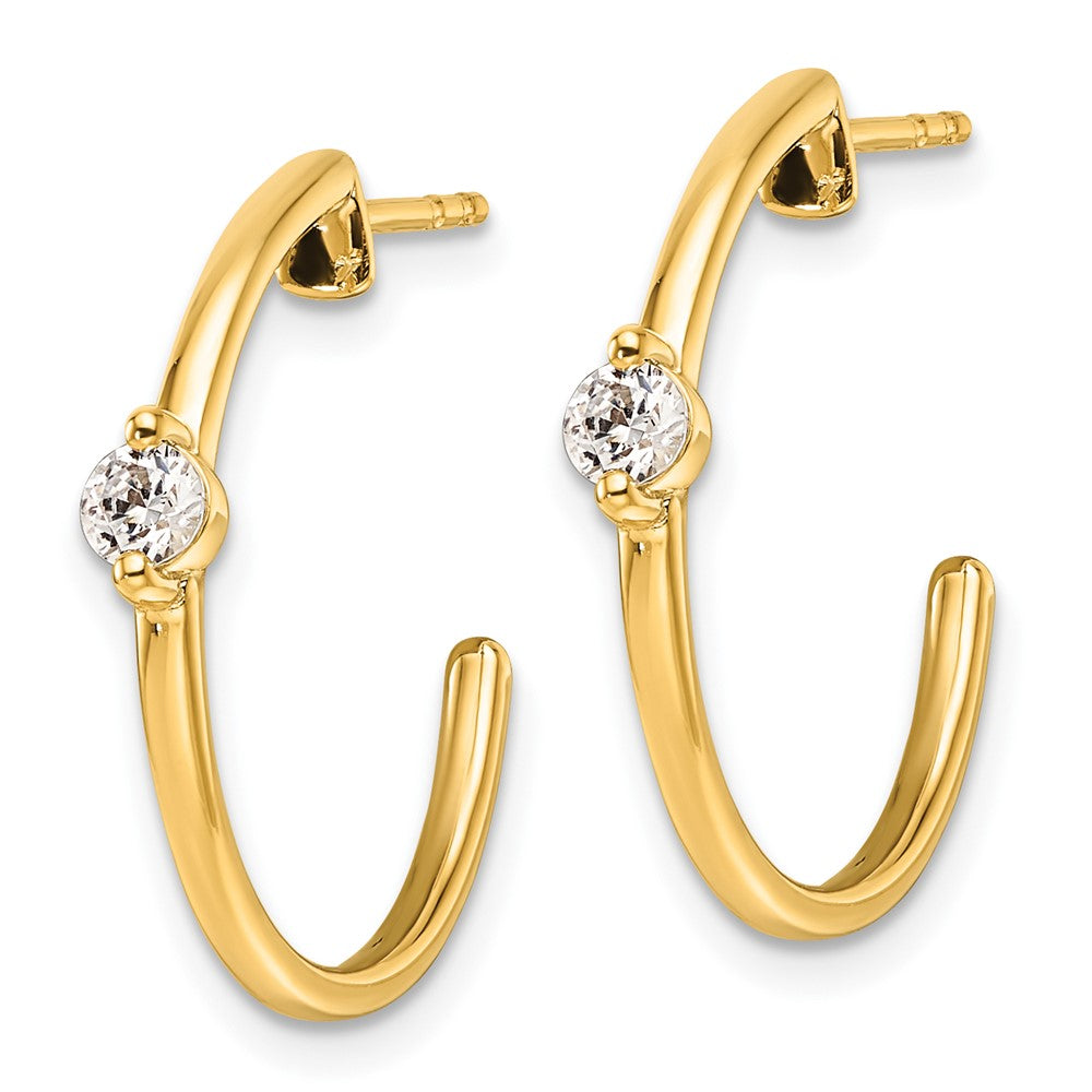 14K Lab Grown Diamond VS/SI FGH Hoop Earrings