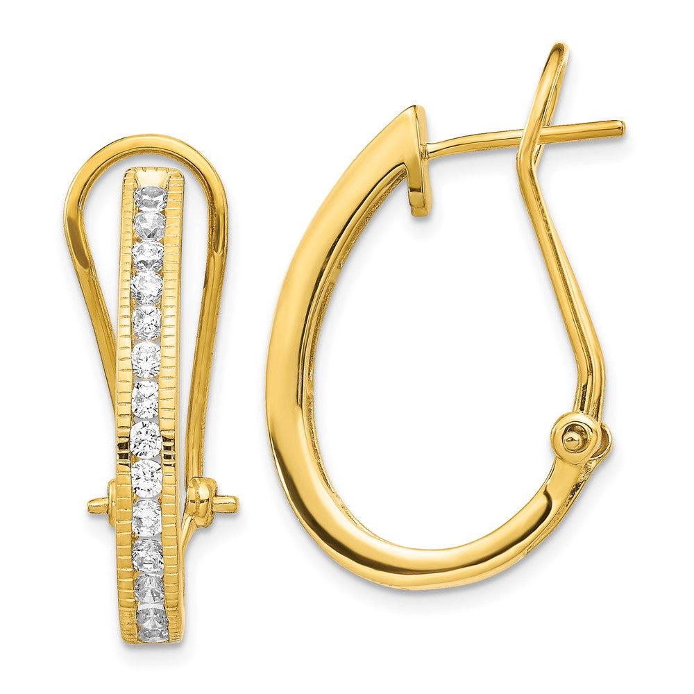 14K Lab Grown Diamond VS/SI FGH Hoop Earrings