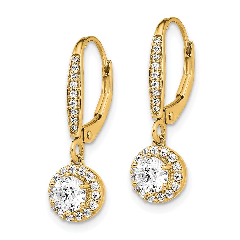 14K Lab Grown Diamond VS/SI FGH Complete Circle Drop Earrings
