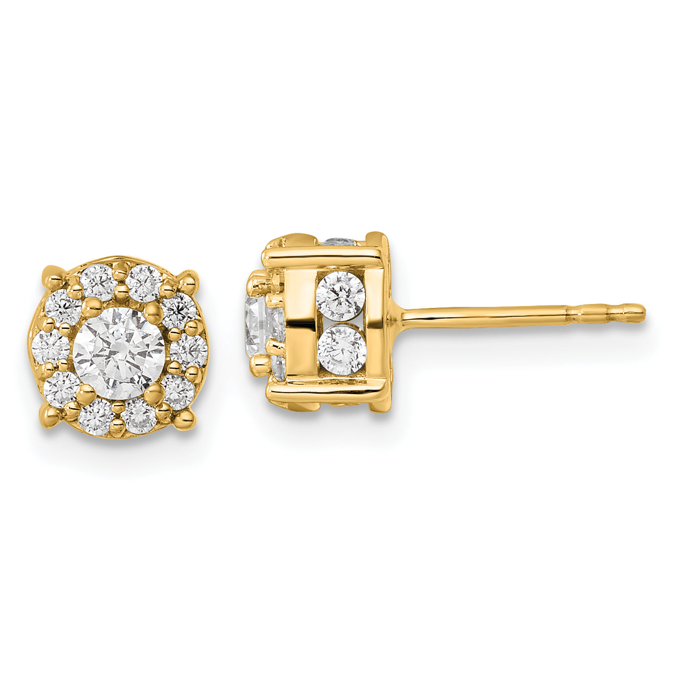10K Lab Grown Vs/Si Fgh Dia Fashion Earrings