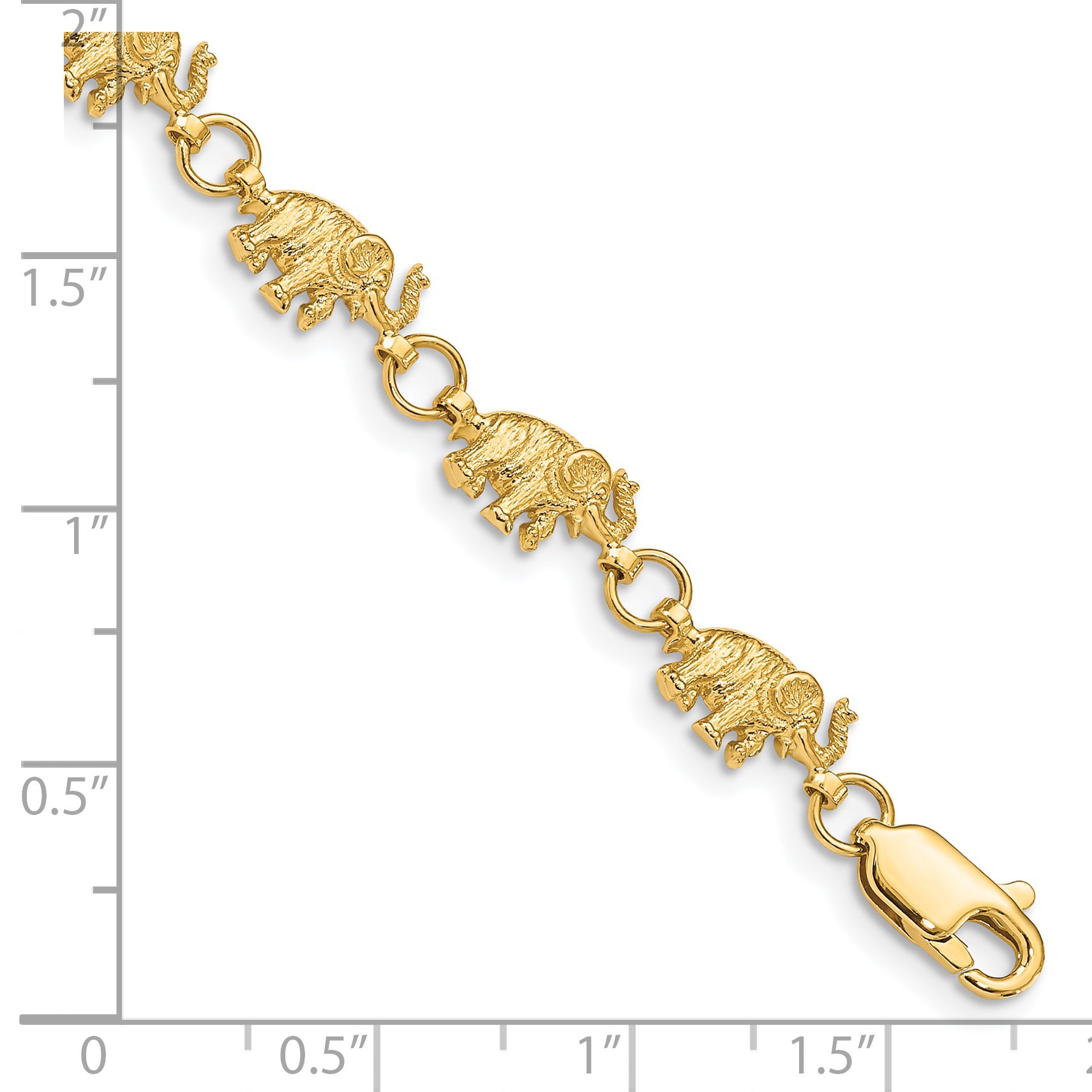14K Elephant Bracelet