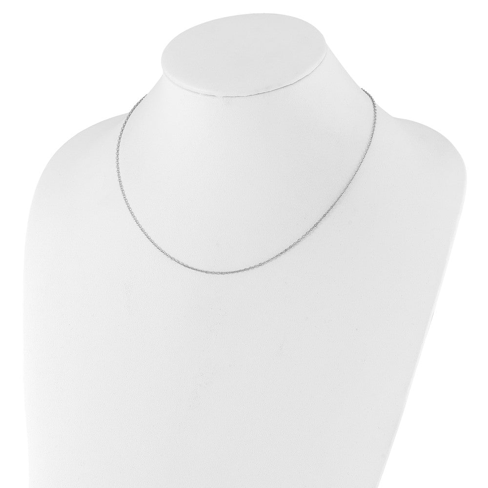 Sterling Silver 1.2mm Cable 16in w/2in ext. Chain