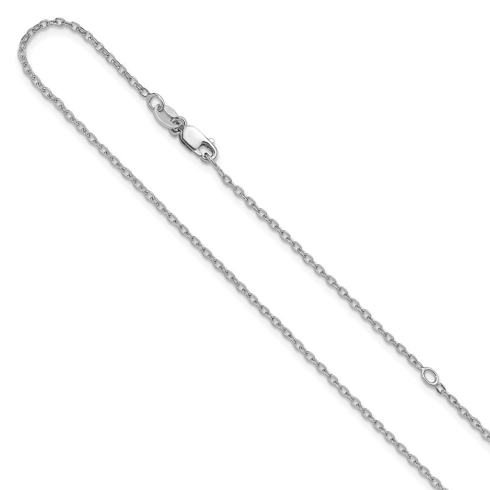 Sterling Silver 1.2mm Cable 16in w/2in ext. Chain