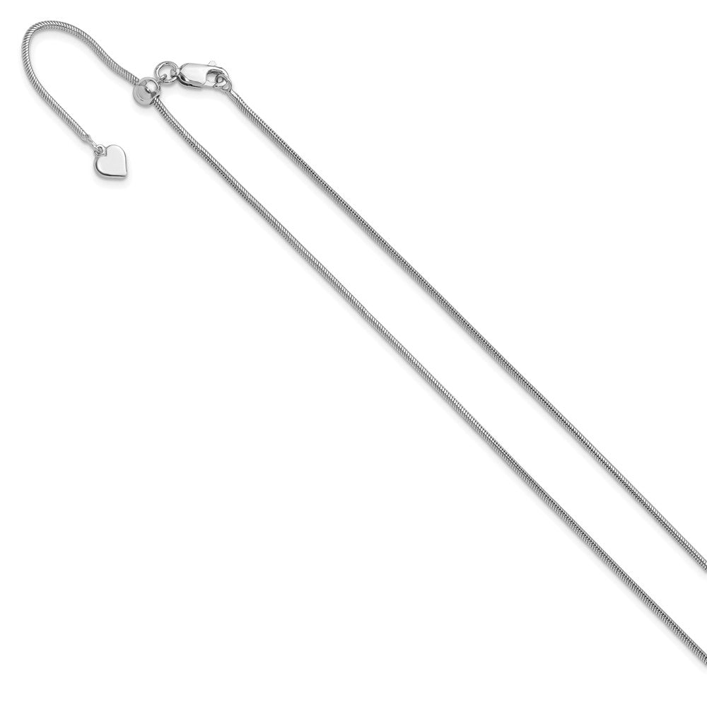 Sterling Silver Adjustable 1.4mm Snake Chain