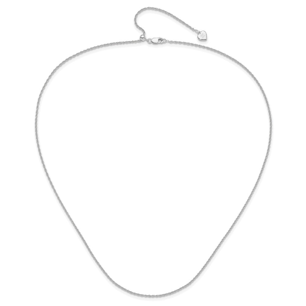 Sterling Silver Adjustable 1.35mm Loose Rope Chain