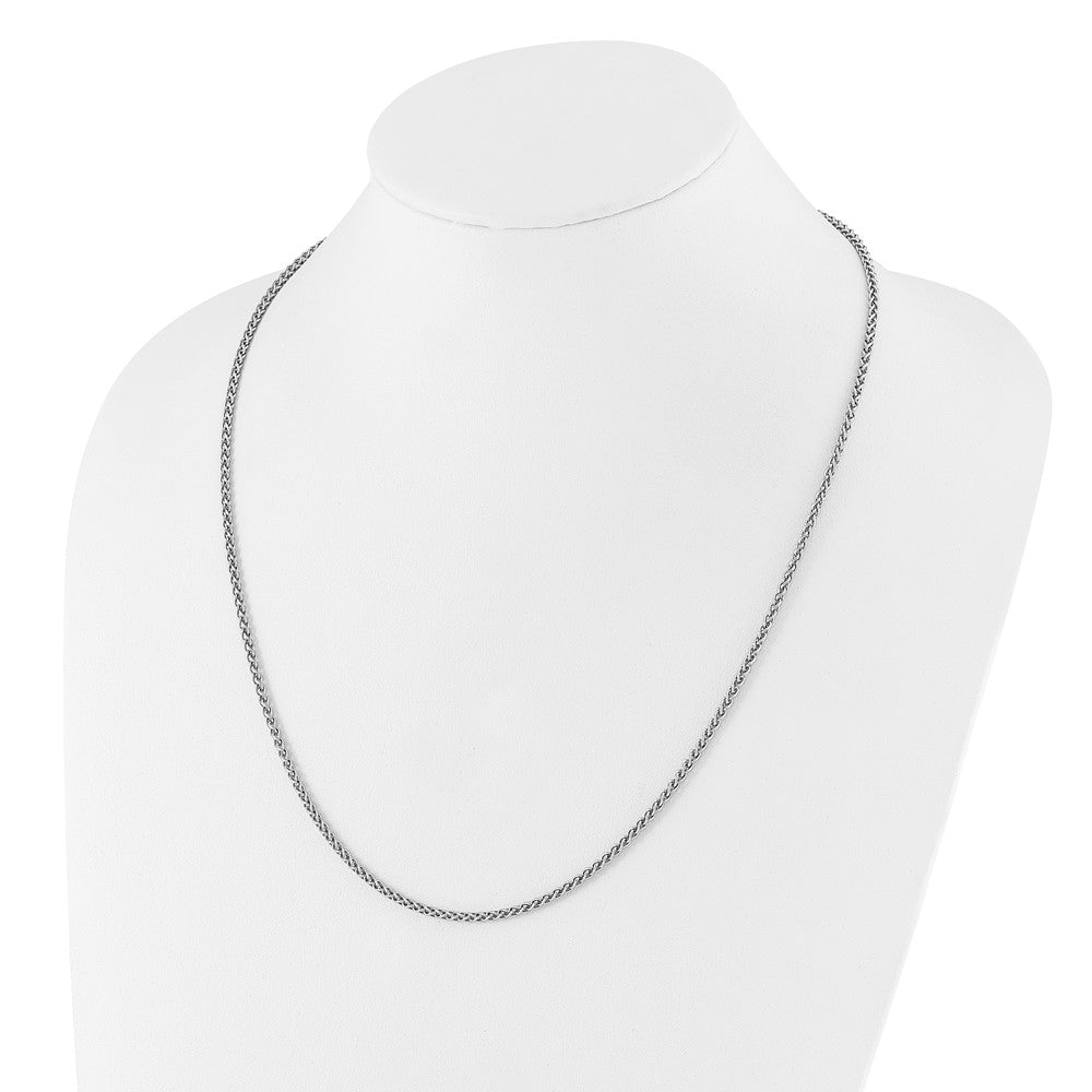 Sterling Silver Adjustable 2.5mm Spiga Chain