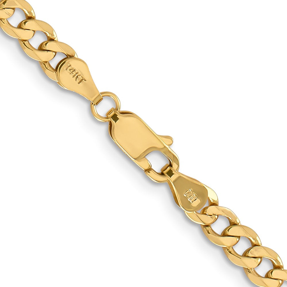 14K 18 inch 4.75mm Flat Figaro with Lobster Clasp Chain