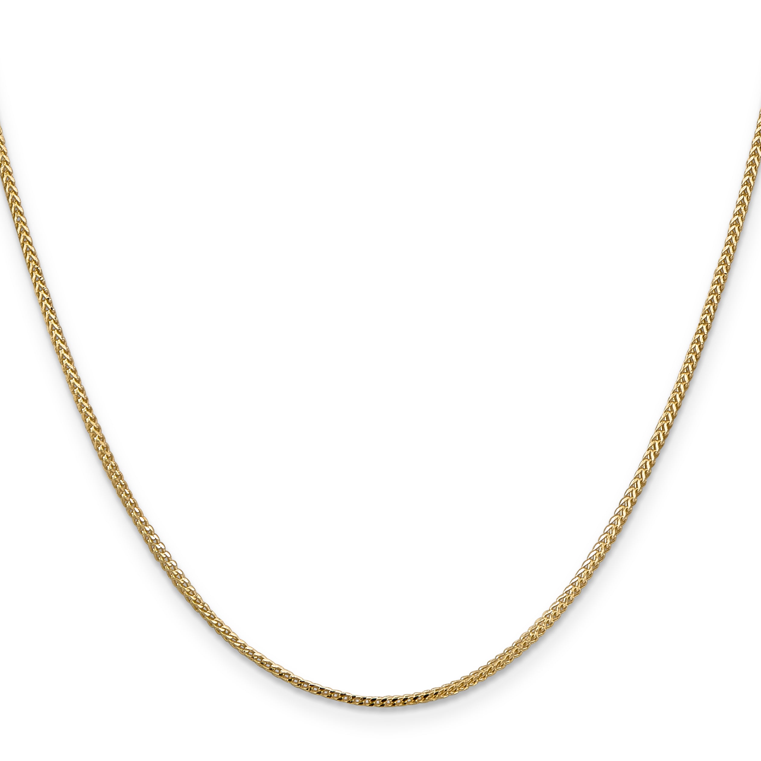 14K 18 inch 1mm Franco with Lobster Clasp Chain