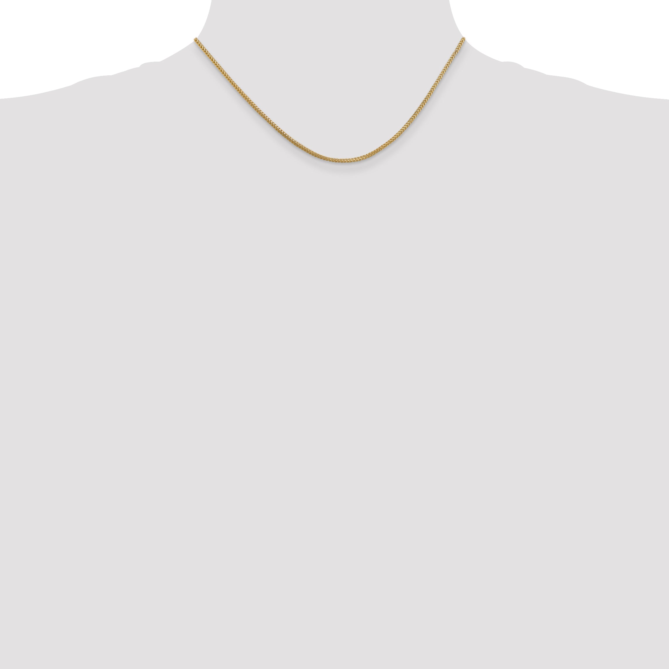 14K 16 Inch 1.3Mm Franco With Lobster Clasp Chain