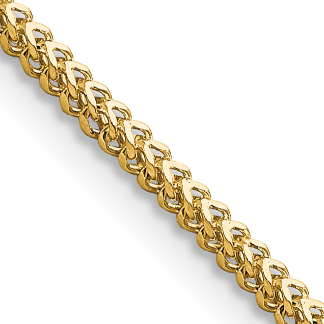 14K 16 Inch 1.4Mm Franco With Lobster Clasp Chain