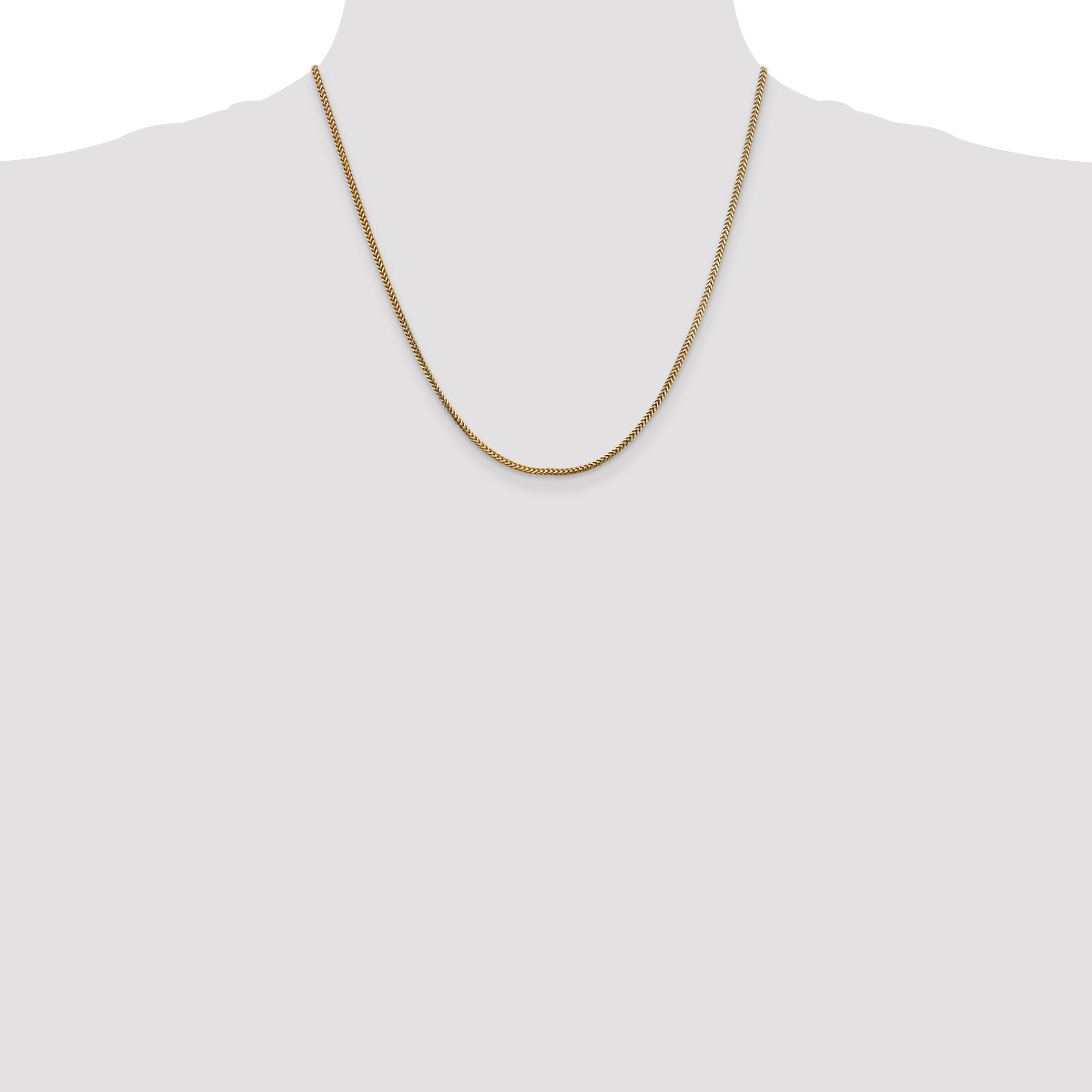 14K 20 Inch 1.5Mm Franco With Lobster Clasp Chain