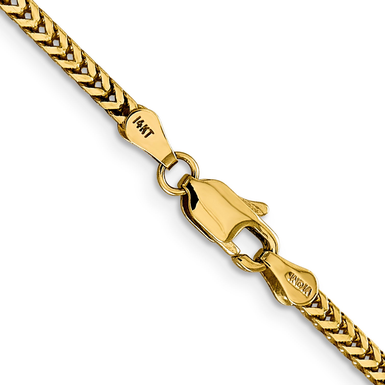 14K 20 Inch 2.3Mm Franco With Lobster Clasp Chain