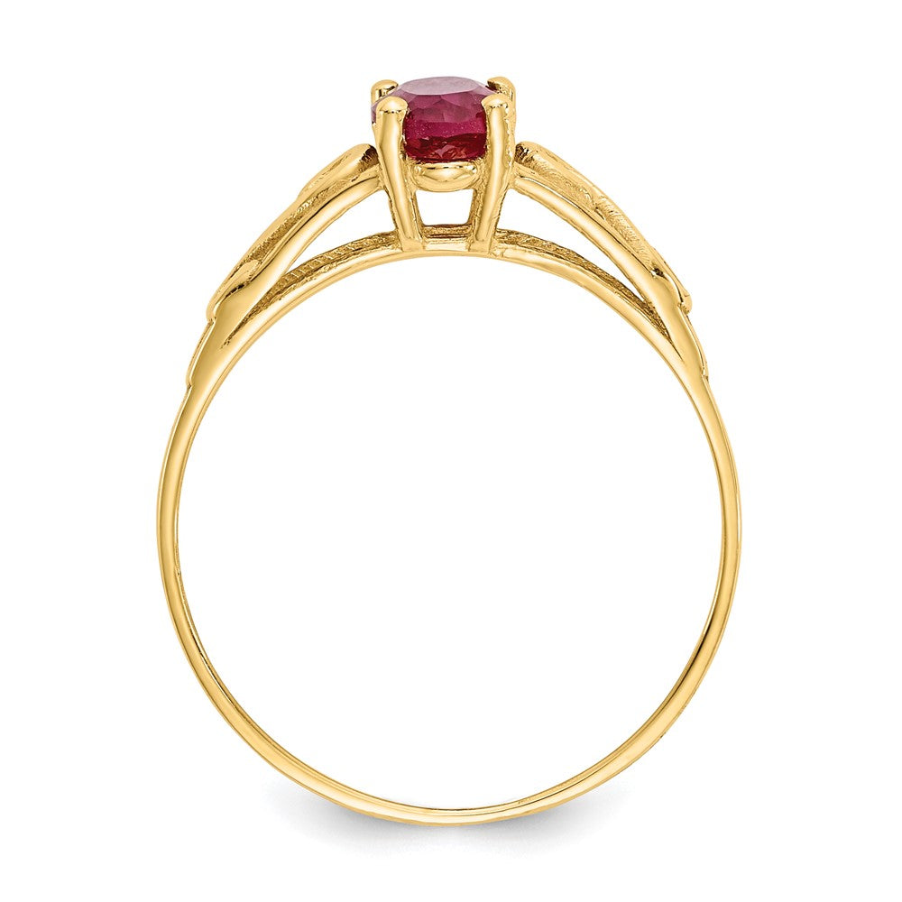14k Madi K Synthetic Ruby Ring