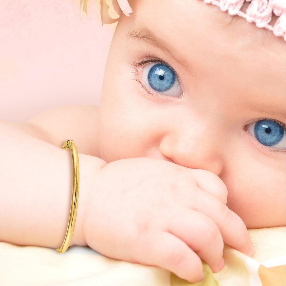 14k Madi K 2.5mm Slip-on Baby Bangle