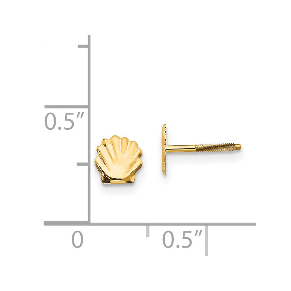 14k Madi K Shell Post Earrings