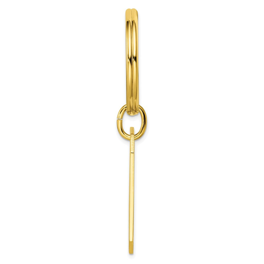 Gold-plated Kelly Waters Star Cut .001ct. Diamond Key Ring