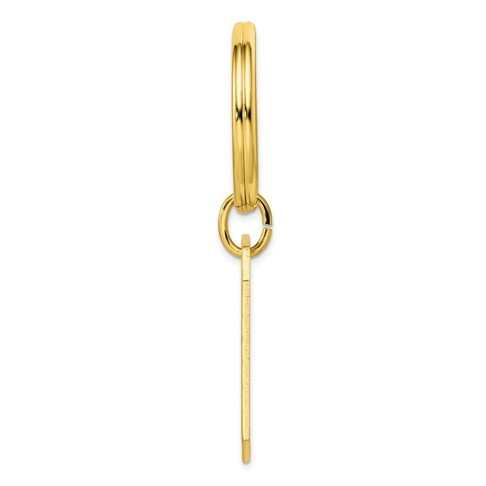 Gold-plated Kelly Waters Swiss Cut Edge Key Ring