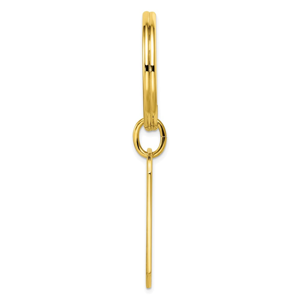 Gold-plated Kelly Waters Patterned Edge Key Ring